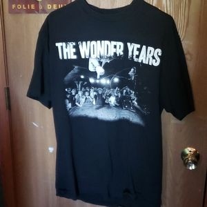 Unisex The Wonder Years Black & White Band shirt